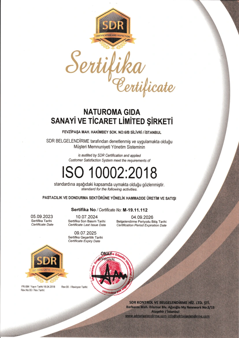 10002 Sertifikası