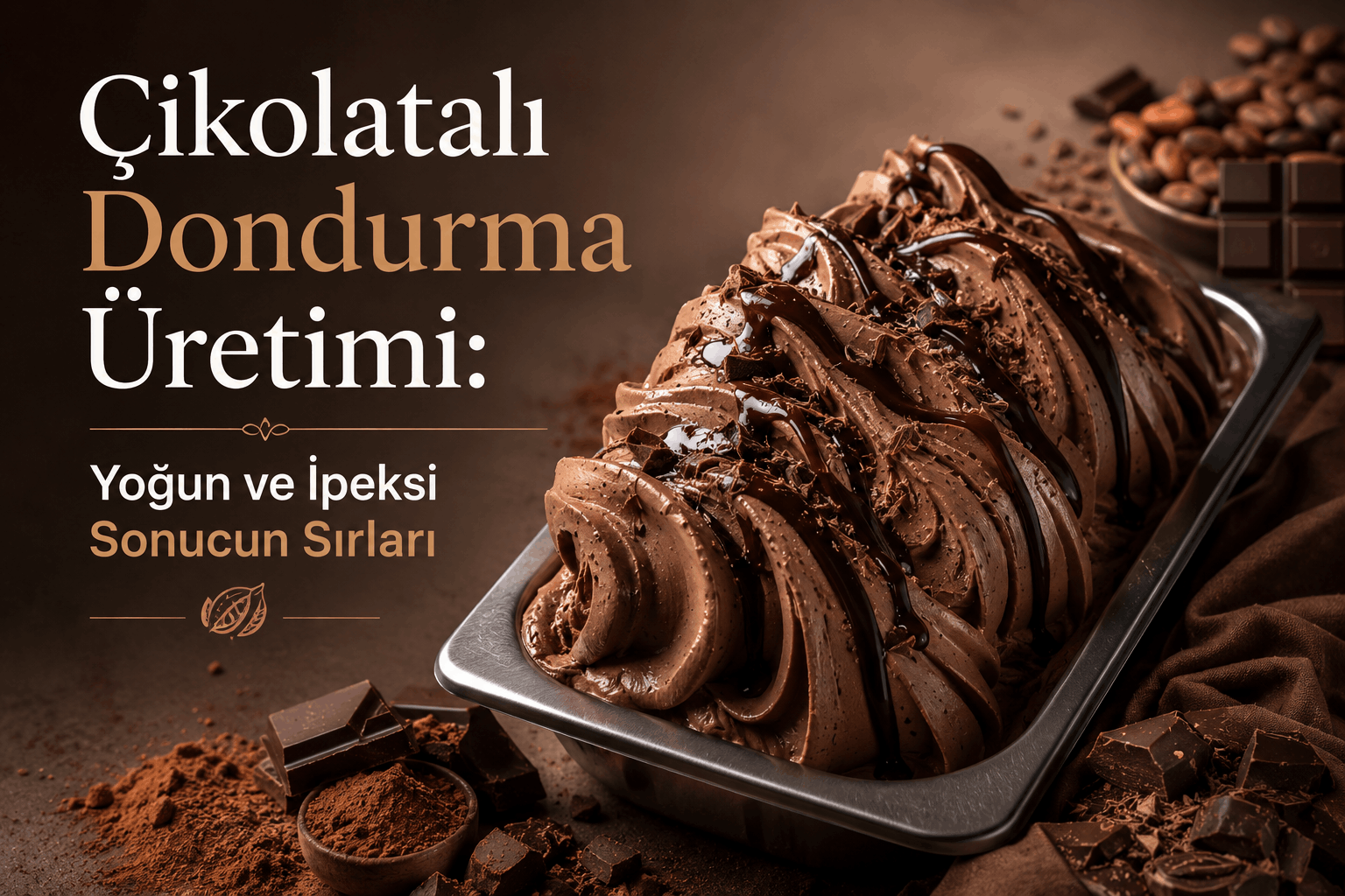 Çikolatalı Dondurma Üretimi: Yoğun ve İpeksi Sonucun Sırları