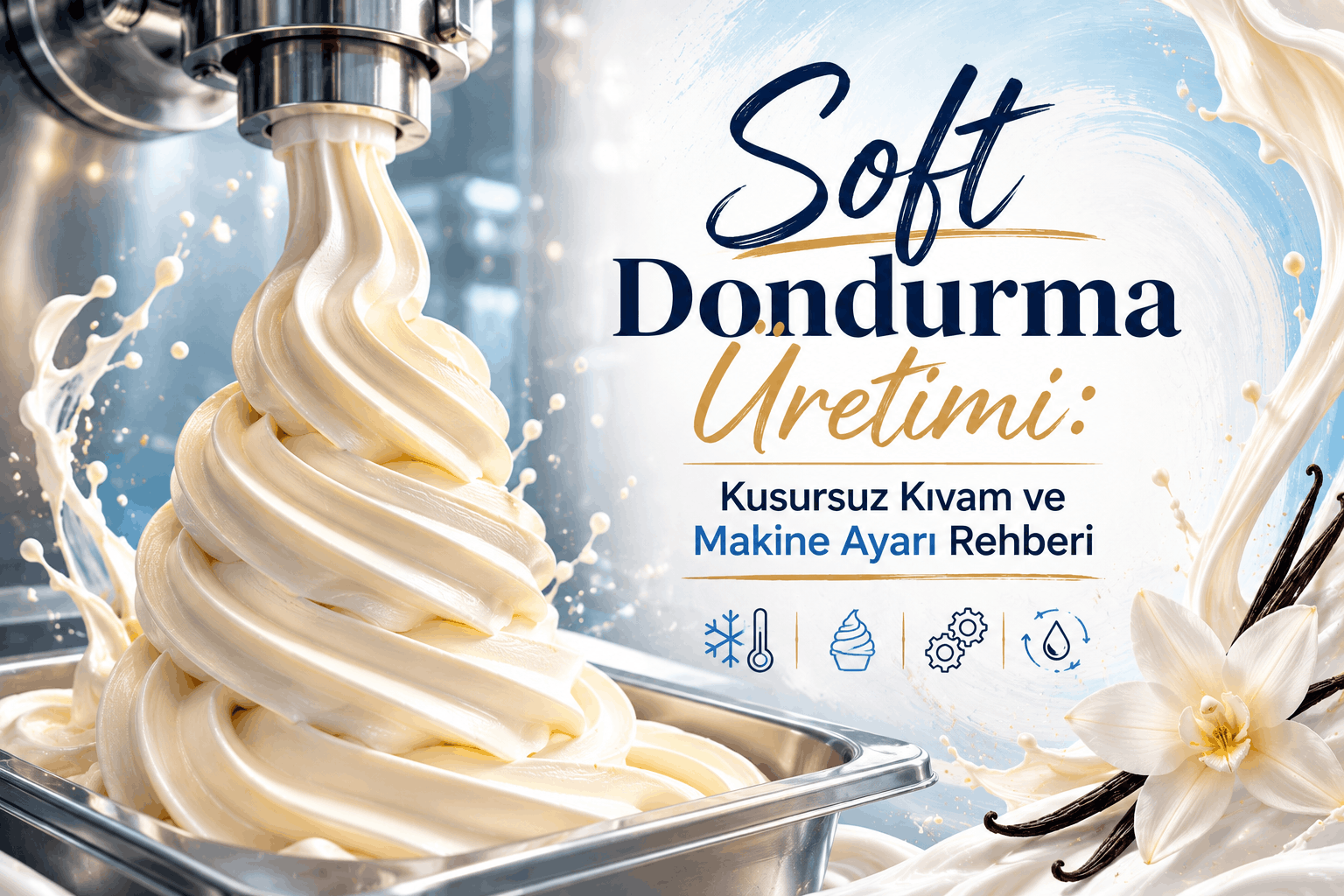 Soft Dondurma Üretimi: Kusursuz Kıvam ve Makine Ayarı Rehberi